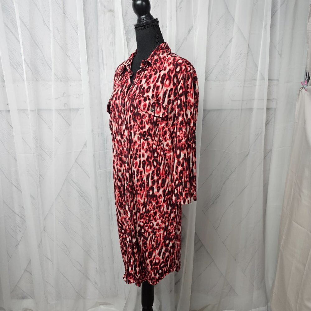 Leopard Print Red Dress - Picture 9 of 15